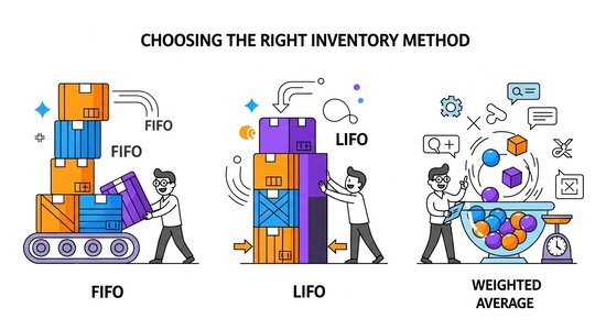 FIFO vs LIFO vs Weighted Average: Choosing the Right Inventory Method